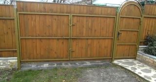 Купить распашные ворота деревянные Клин, цена от 2744 руб.